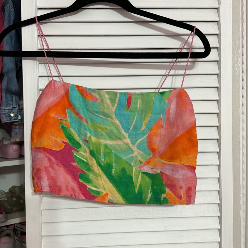 Show me your mu mu Tropic palms Tula Skirt and Top - Picture 3 of 4